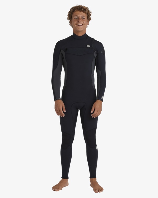 0 4/3mm Absolute Natural - Muta con zip sul petto da Uomo Orange 24AW193525 Billabong