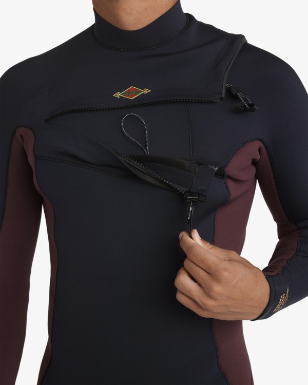 9 4/3mm Absolute Natural - Wetsuit met een Borstrits voor Heren Purple 24AW193525 Billabong