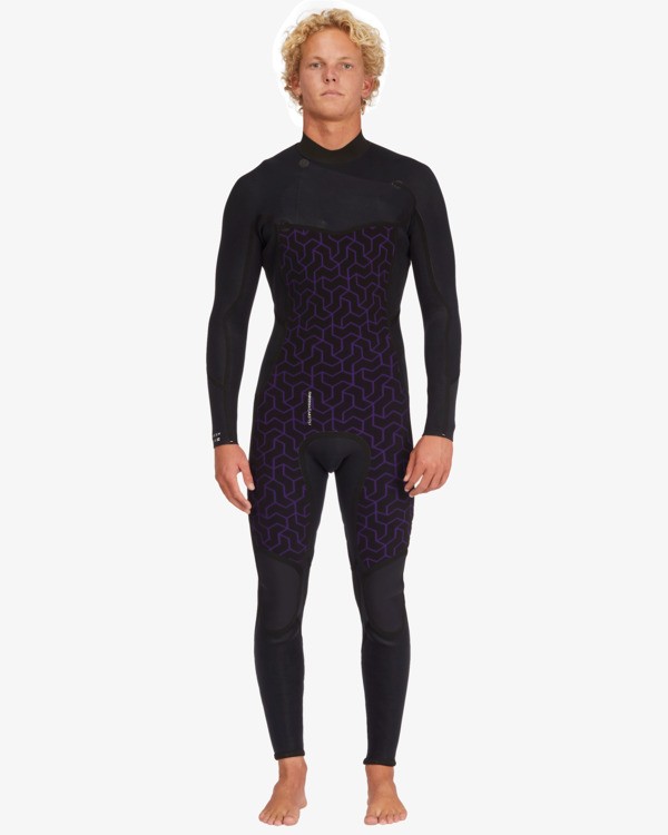 6 5/4mm Absolute Natural - Chest Zip Wetsuit for Men Purple 24AW193526 Billabong