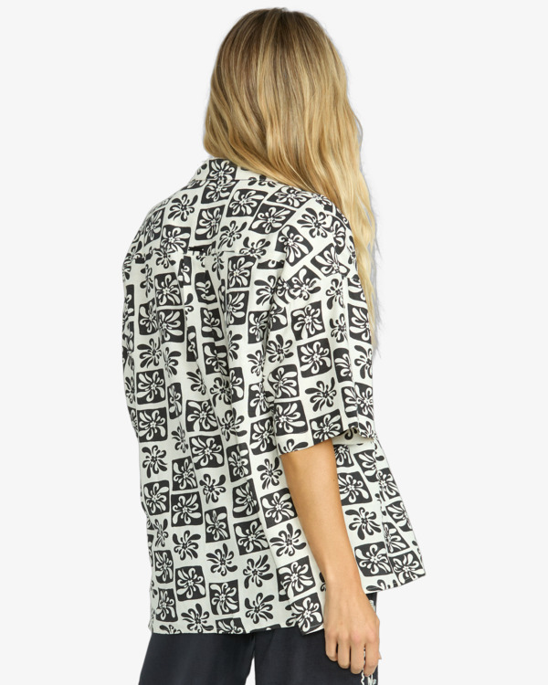 3 Beach side - Hemd mit kurzen Ärmeln für Frauen Schwarz 24B041501 Billabong