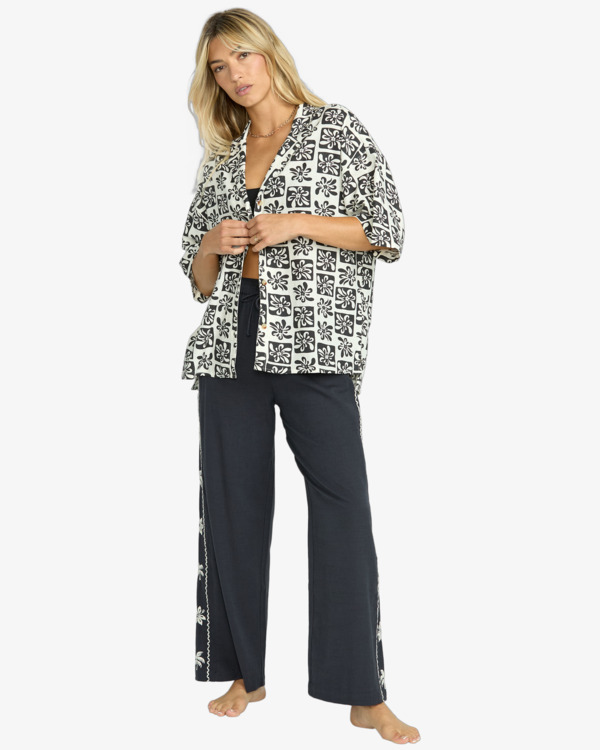 2 Beach side - Hemd mit kurzen Ärmeln für Frauen Schwarz 24B041501 Billabong