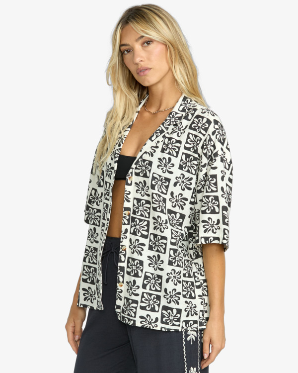 4 Beach side - Hemd mit kurzen Ärmeln für Frauen Schwarz 24B041501 Billabong