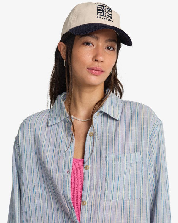 6 Wanderer - Chemise manches longues pour Femme Bleu 24B051604 Billabong