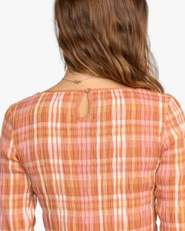 4 Check Me Out - Langärmliges Hemd für Frauen Braun 24B053503 Billabong