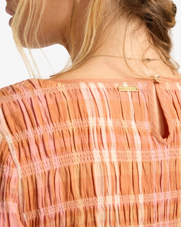 6 Check Me Out - Langärmliges Hemd für Frauen Braun 24B053503 Billabong
