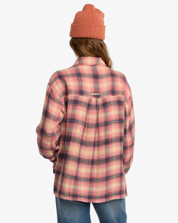 3 Big Bear - Langärmliges Hemd für Frauen Rosa 24B053504 Billabong