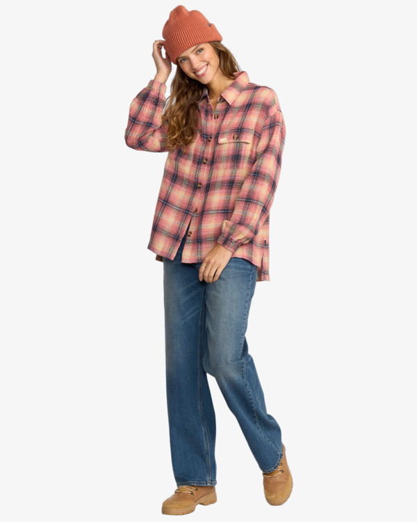 2 Big Bear - Langärmliges Hemd für Frauen Rosa 24B053504 Billabong