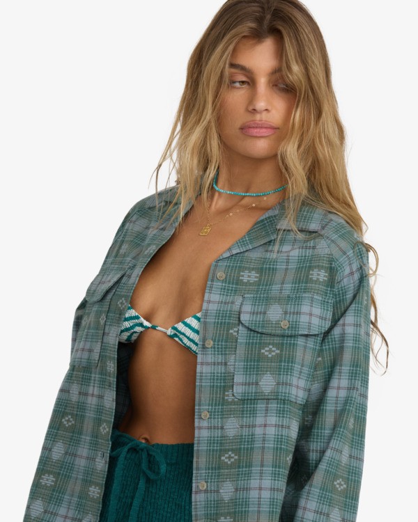 1 Coastal Breeze - Long Sleeve Shirt for Women Blue 24B053505 Billabong