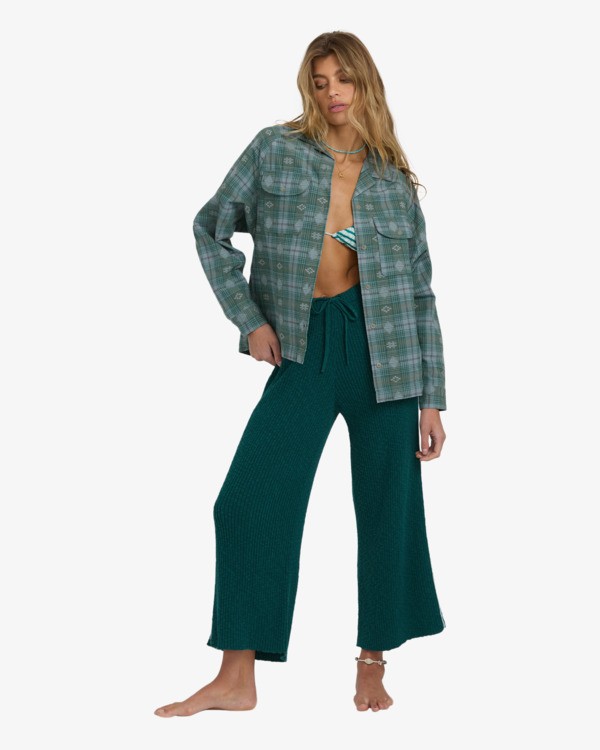 2 Coastal Breeze - Long Sleeve Shirt for Women Blue 24B053505 Billabong