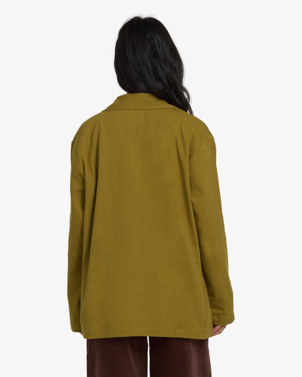 4 Floral Fields - Hemdjacke für Frauen Grün 24B054505 Billabong