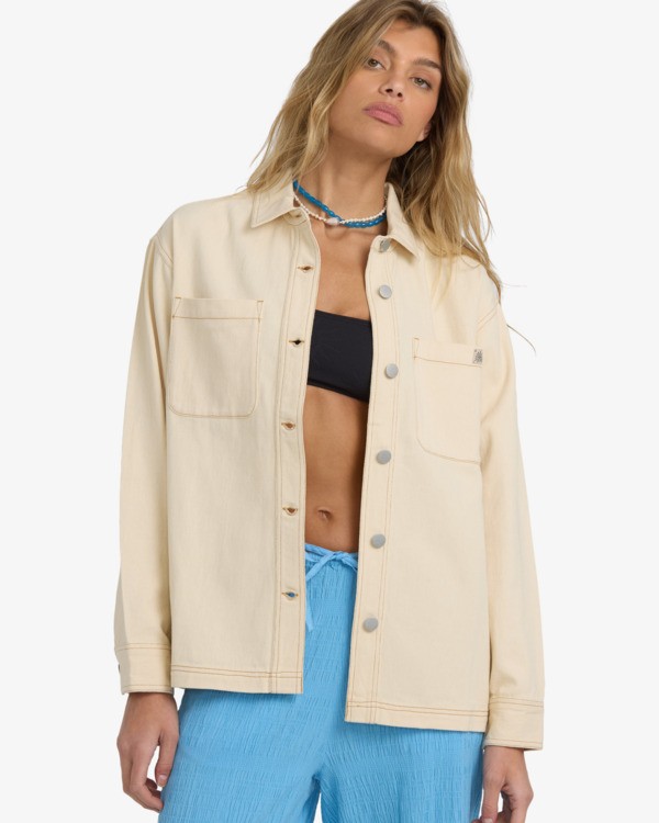 1 Laura Twill - Overshirt for Women White 24B054506 Billabong
