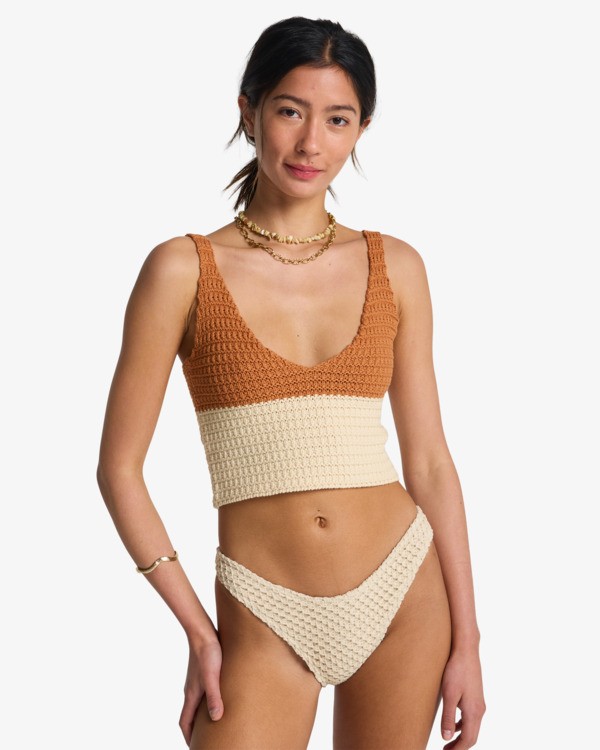 0 Anders - Smanicato a maglia da Donna Brown 24B071602 Billabong