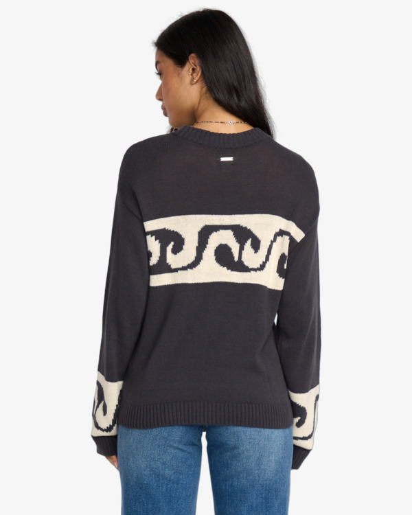 3 Wave Fade - Cozy Pullover Jumper for Women Black 24B073506 Billabong