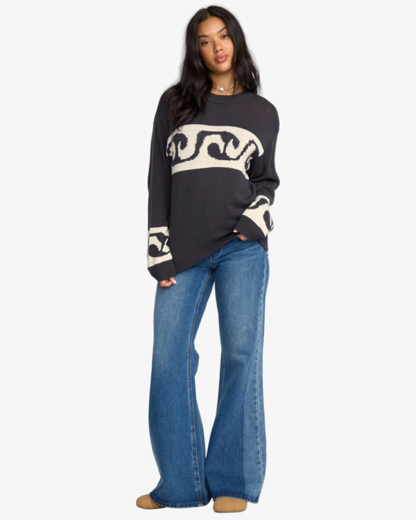 2 Wave Fade - Cozy Pullover Jumper for Women Black 24B073506 Billabong