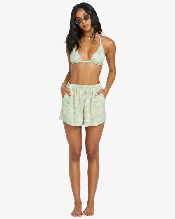 2 Sun Fade - Short con cintura elástica para Mujer Verde 24B091511 Billabong