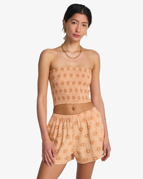 0 Sun Fade - Bermuda con vita elasticizzata da Donna Orange 24B091511 Billabong