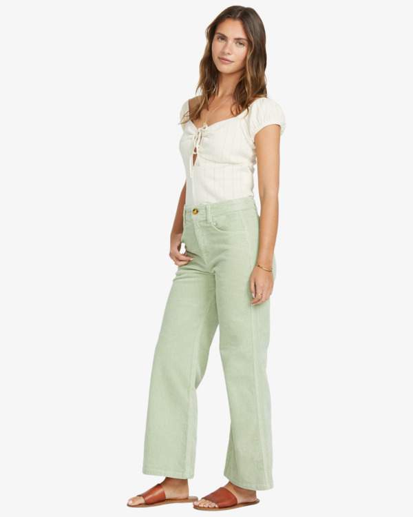 3 Be Free - Pantalon taille fixe pour Femme Vert 24B111502 Billabong