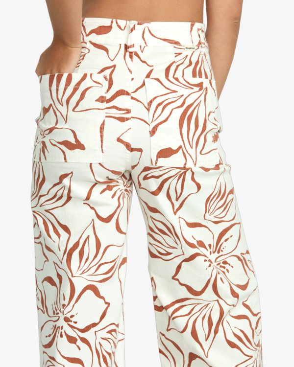6 Free Fall - Weite Hose für Frauen Weiss 24B112500 Billabong