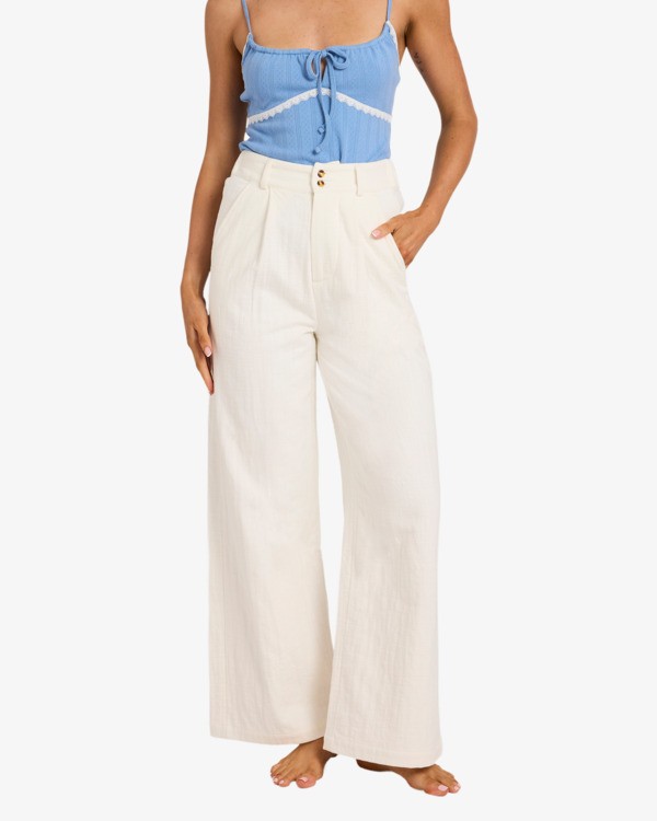 1 Tailor Made - Fixed Waist Pants for Women White 24B121513 Billabong
