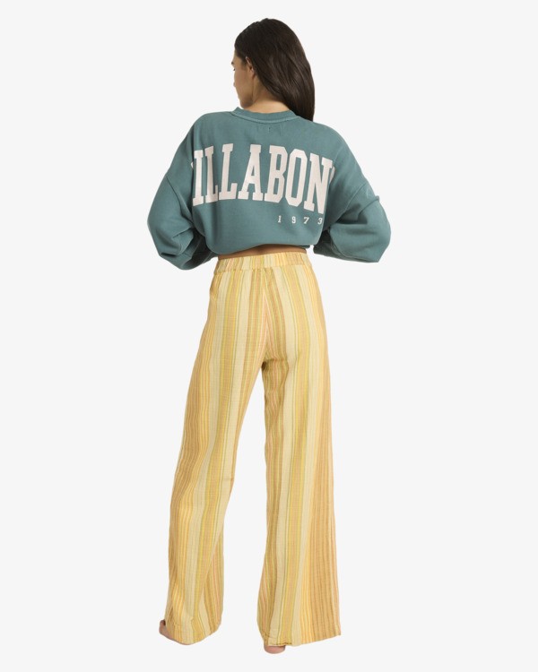 3 Hazy Daze - Pantalon taille &eacute;lastique pour Femme Marron 24B121603 Billabong