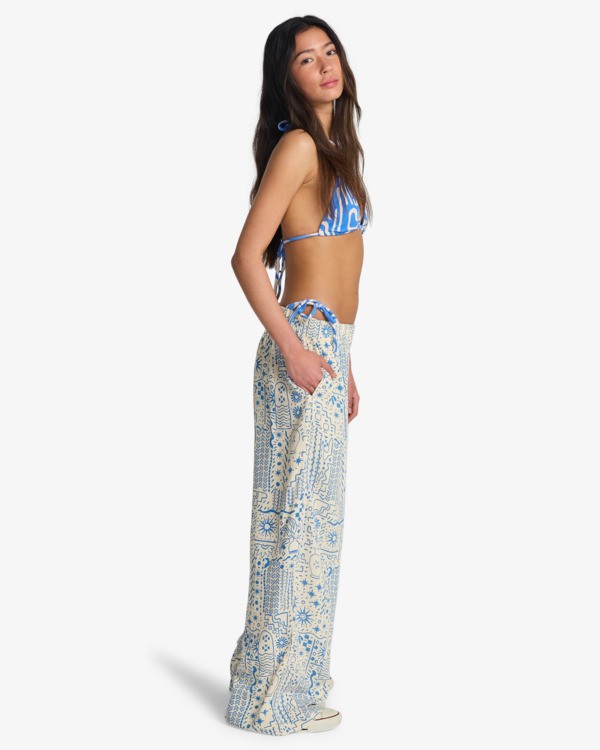 2 Follow Me - Pantalon taille &eacute;lastique pour Femme Blanc 24B121606 Billabong