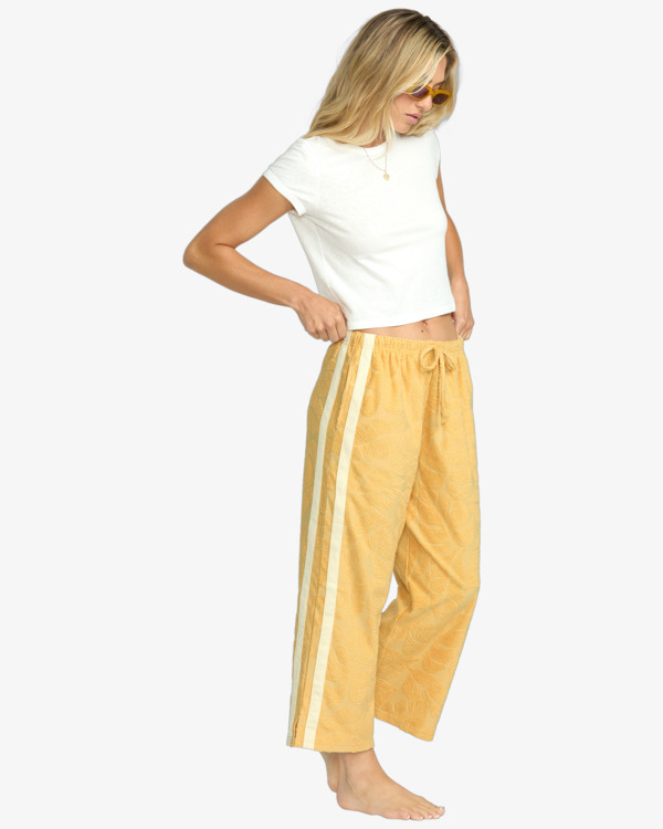 3 SUN PALM TERRY PNT Yellow 24B122500 Billabong