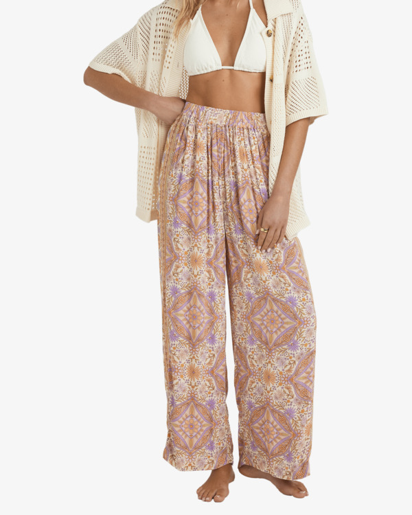 1 Just For You Follow Me - Elasticated Waist Trousers for Women Orange 24B123571 Billabong
