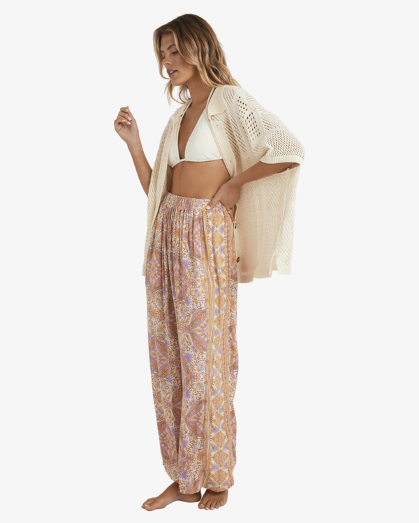 5 Just For You Follow Me - Elasticated Waist Trousers for Women Orange 24B123571 Billabong