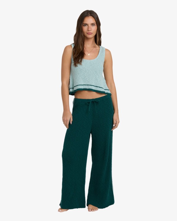 0 Summery Nights - Rippstrick-Schlaghose für Frauen Rosa 24B124505 Billabong