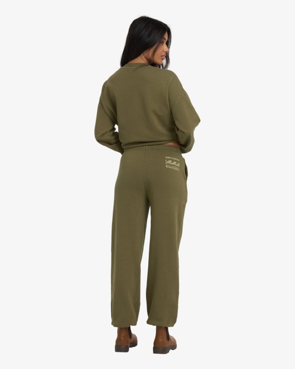 3 Sightseer Wave - Relaxed Fit Jogginghose für Frauen Grün 24B124511 Billabong