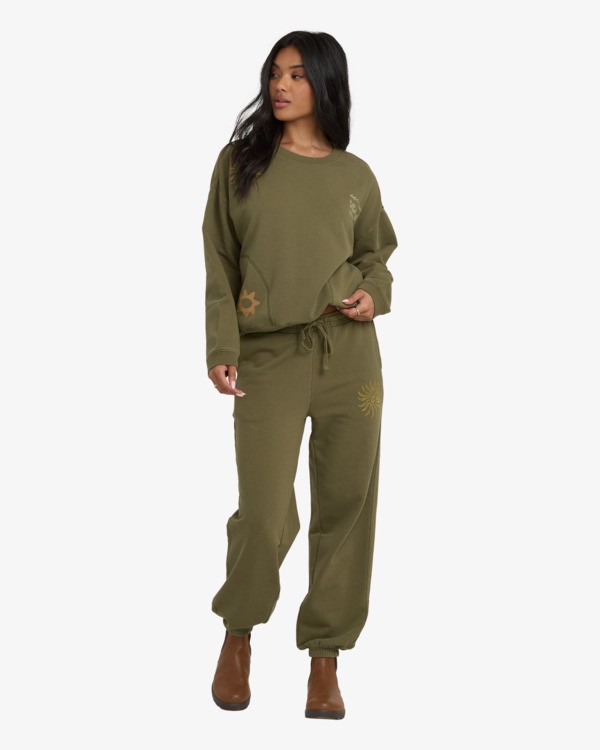 2 Sightseer Wave - Relaxed Fit Jogginghose für Frauen Grün 24B124511 Billabong