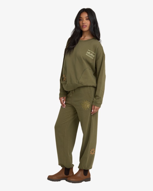 4 Sightseer Wave - Relaxed Fit Jogginghose für Frauen Grün 24B124511 Billabong