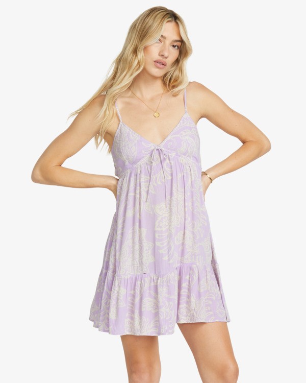 0 See You There - Kleid mit V-Ausschnitt für Frauen Violett 24B131501 Billabong