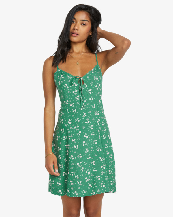 1 Island Love - Vestido Mini para Mujer Verde 24B131502 Billabong