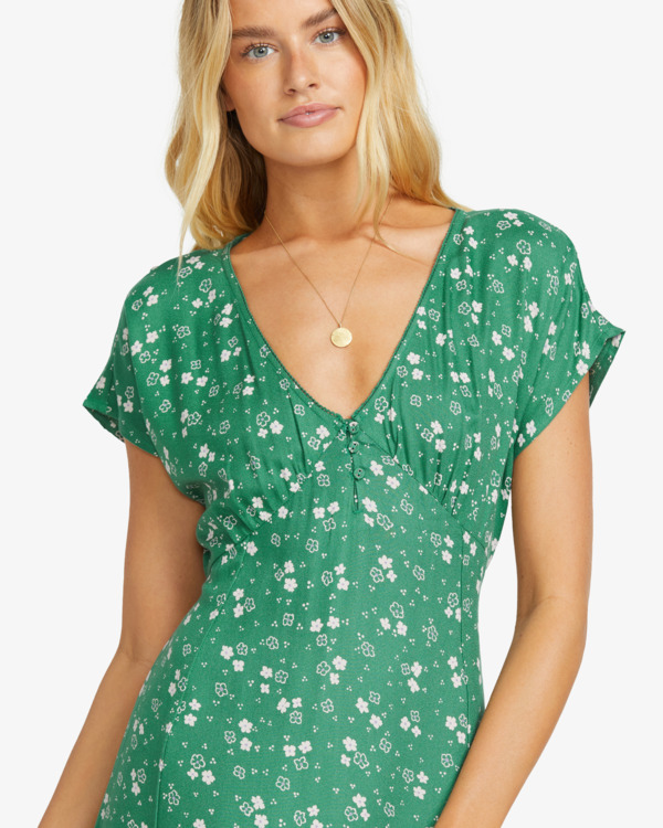 3 Bright Skies - Vestido midi para Mulher Verde 24B131505 Billabong