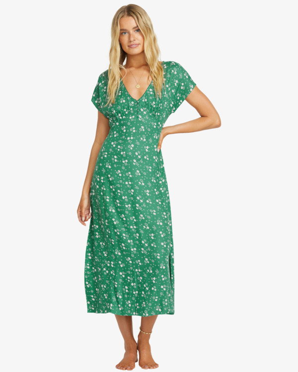 0 Bright Skies - Vestido midi para Mulher Verde 24B131505 Billabong