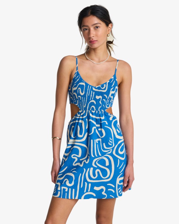 0 True Desire - Robe courte pour Femme Bleu 24B131510 Billabong
