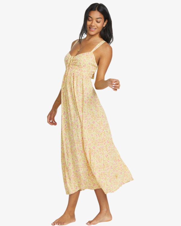 3 So Dreamy - Vestido de Longitud Media para Mujer Amarillo 24B131523 Billabong