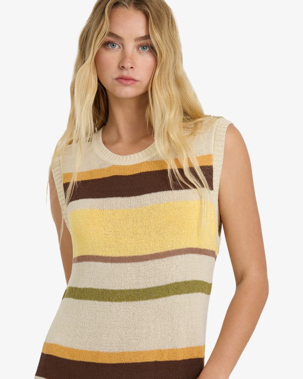 4 Those Days Midi - Vestito con collo alto da Donna White 24B131609 Billabong