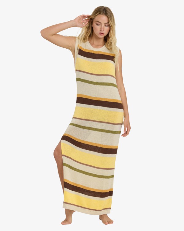 1 Those Days Midi - Vestito con collo alto da Donna White 24B131609 Billabong