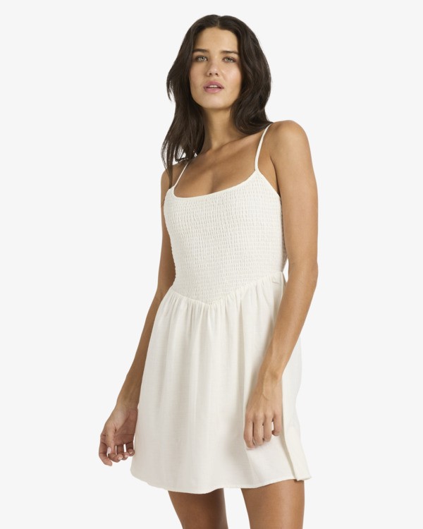 0 True Love Mini - Abito in misto lino da Donna White 24B131610 Billabong