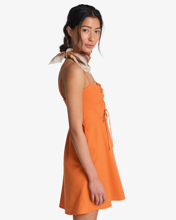 3 Lima Mini - Kleid mit V-Ausschnitt f&uuml;r Frauen Gr&uuml;n 24B131613 Billabong