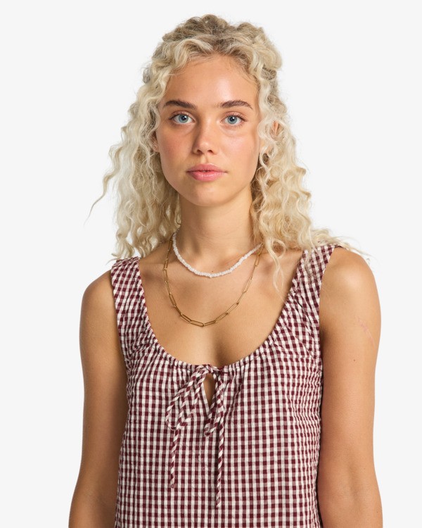 4 Sweet As Ever - Robe midi fluide pour Femme Rouge 24B131620 Billabong