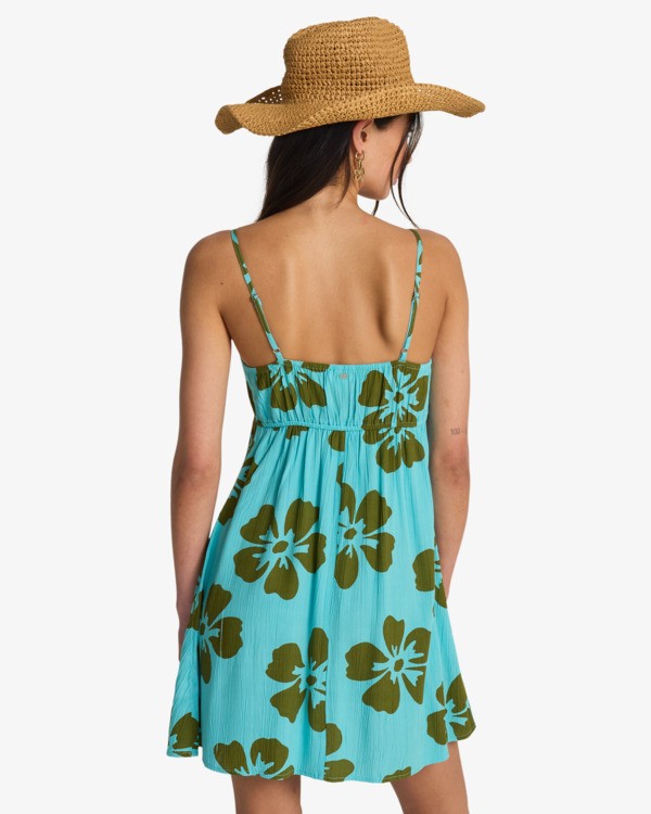 2 Last Sunset Mini - Viskose-Crinkle-Kleid f&uuml;r Frauen Blau 24B132503 Billabong