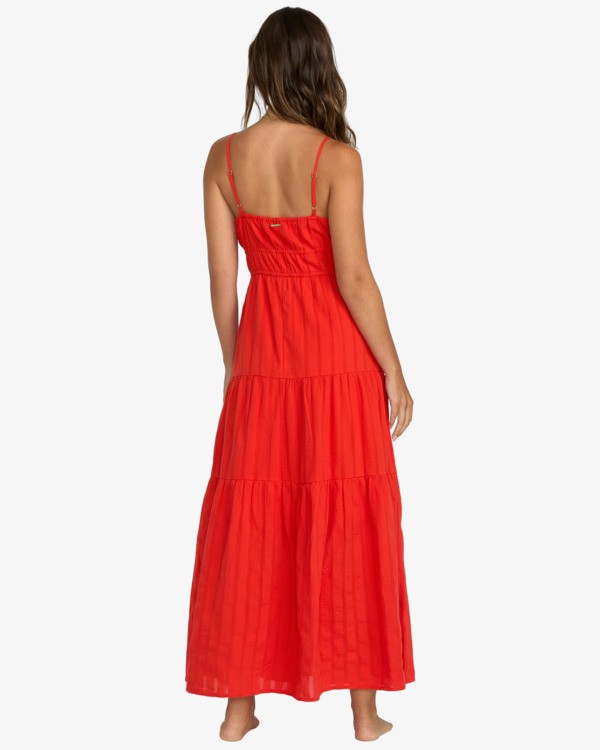 3 Red Aloha - Maxi Dress for Women Red 24B132522 Billabong