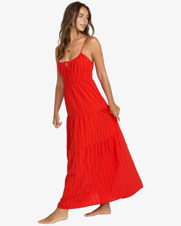 4 Red Aloha - Maxi Dress for Women Red 24B132522 Billabong