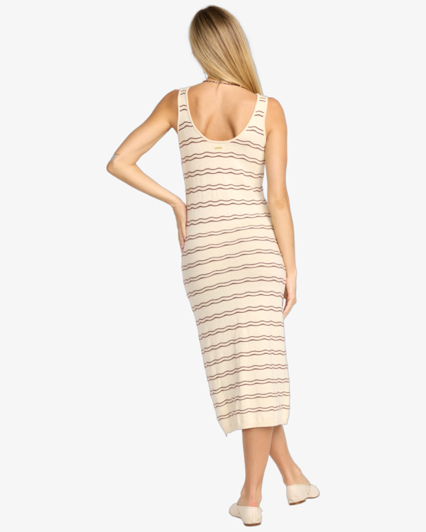 3 Heat Waver Knit - Midi Dress for Women White 24B133523 Billabong