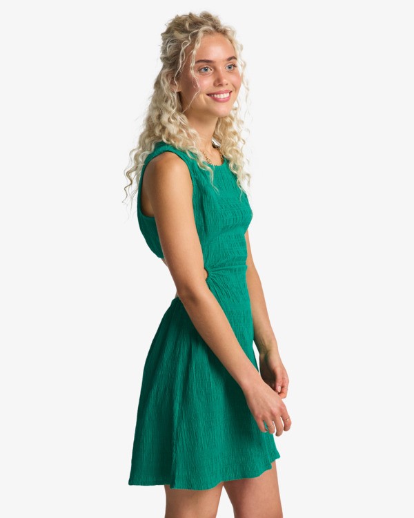 3 Wavy Days - Smocked-Kleid f&uuml;r Frauen Blau 24B133528 Billabong