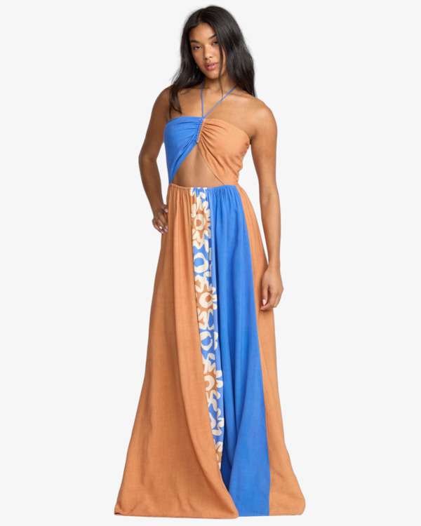 1 Trippin Dippin - Vestido com decote Halter para mulher Marrom 24B133530 Billabong