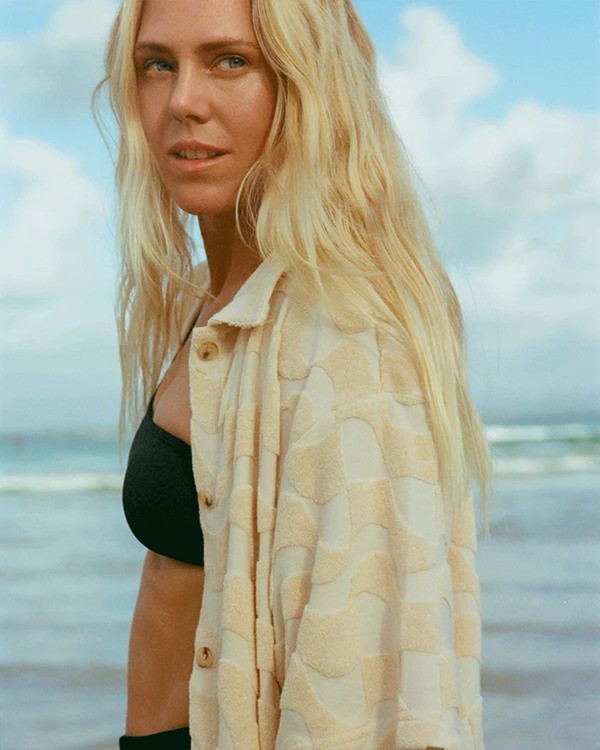 0 Laura Waves - Vestido camisero holgado para mujer Blanco 24B134522 Billabong